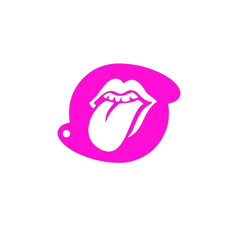 plantilla para pintacaras lengua / Rolling Stones