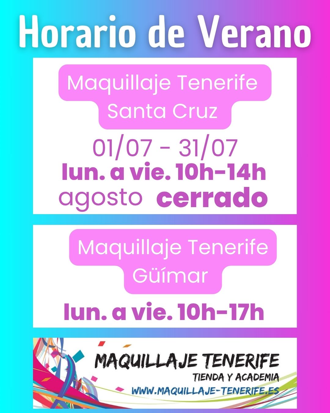 Maquillaje Tenerife