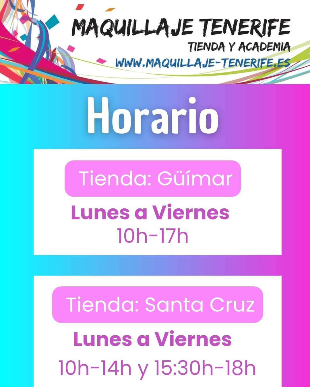 Maquillaje Tenerife